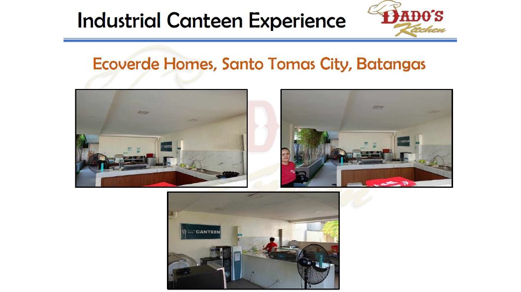 Serving at Ecoverde main office as canteen concessionaire for the office employees